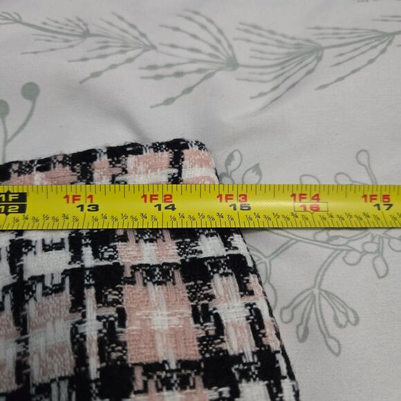 Rina Rossi Pink Tweed Plaid skirt Academia Twee Preppy Retroglam Mean Girls - Picture 5 of 12